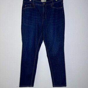 J. Jill Denim Women's Jeans Size 16 Smooth Fit Slim Ankle Medium Wash High Rise
